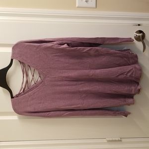 NWOT Wishlist Lace Up Sweater. M/L